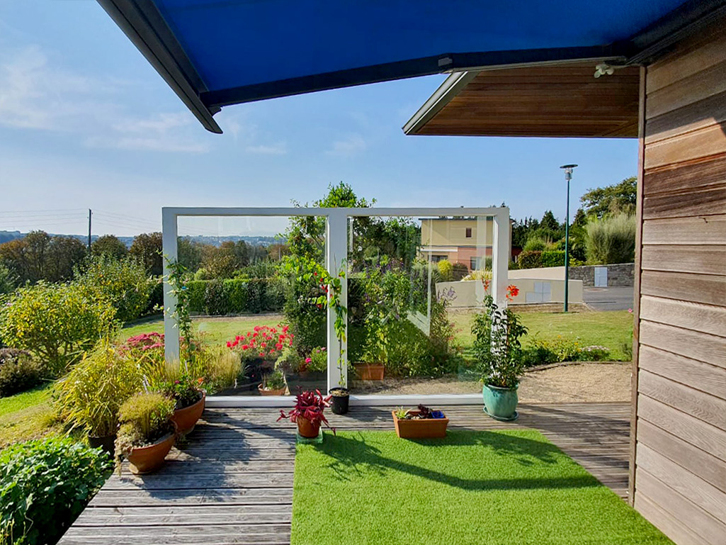 Brise vent pour jardin avec vue