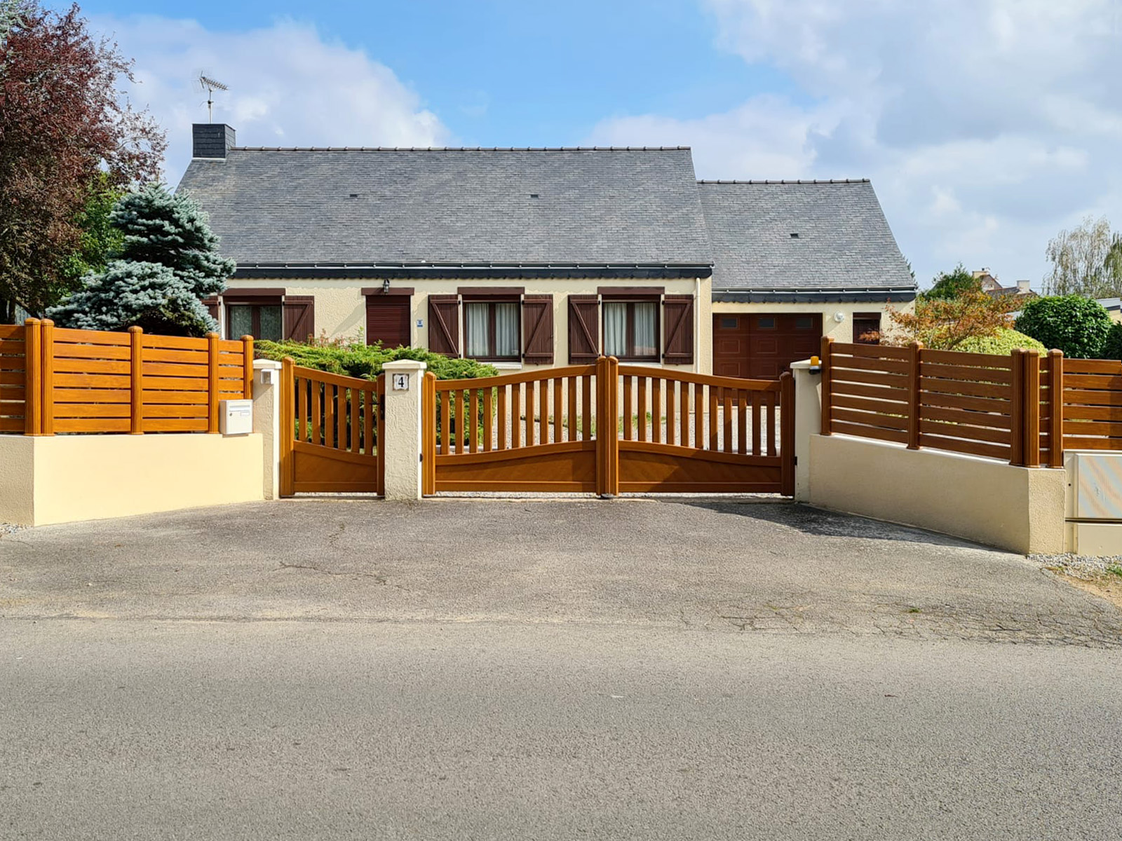 Portail et portillon hélios - Clôture Bollen