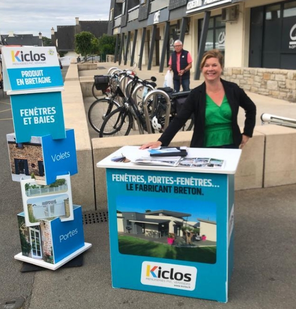 Stand Kiclos au marché de Muzillac