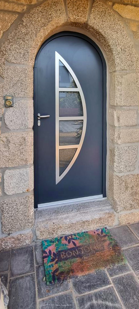 Porte d'entrée anthracite