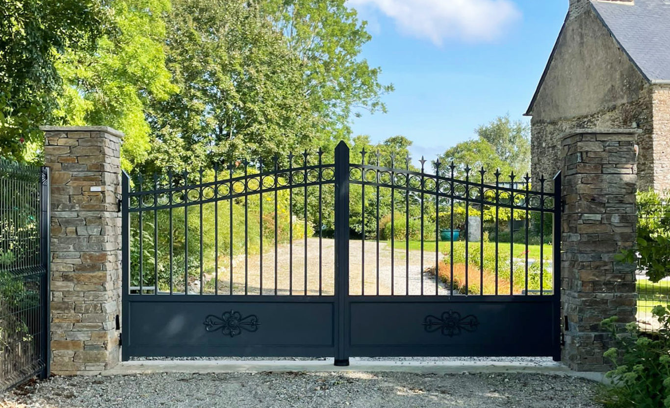 Portail battant Brissac anthracite