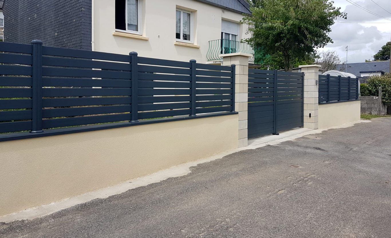 Kiclos portail et clôture anthracite