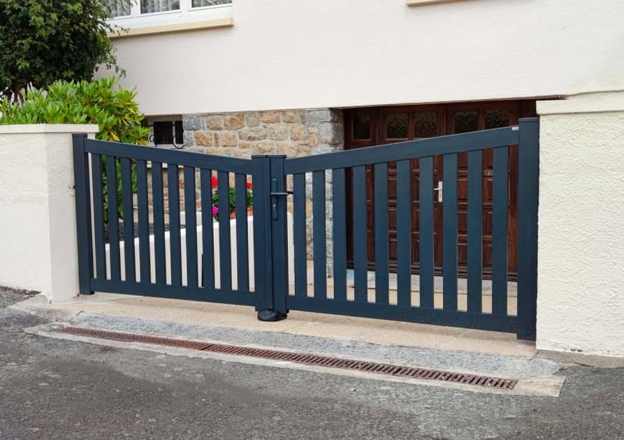 Portail battant Kiclos gris anthracite