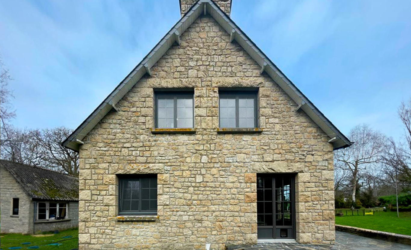 Rénovation huisseries fenêtres et porte-fenêtre 2 parties gris anthracite