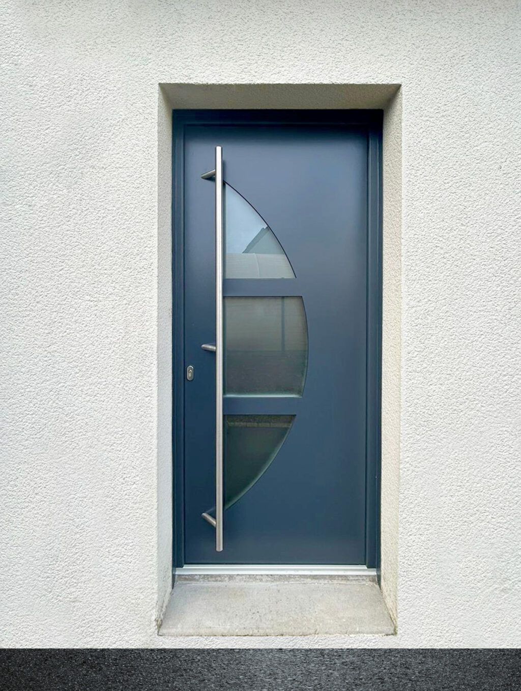 Kiclos - Porte d'entrée vitrée gris anthracite