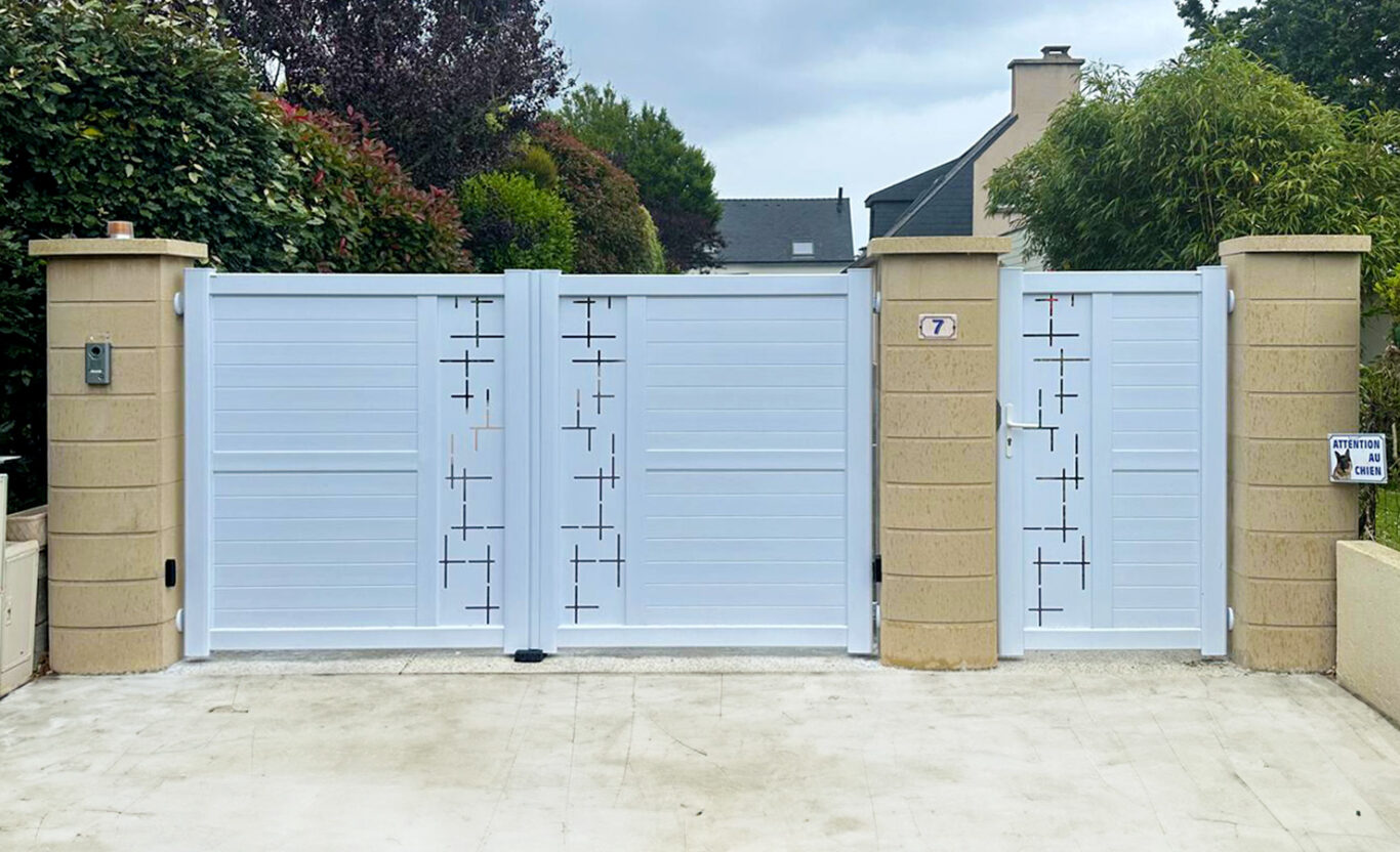 Kiclos - Portail et portillon PVC blanc