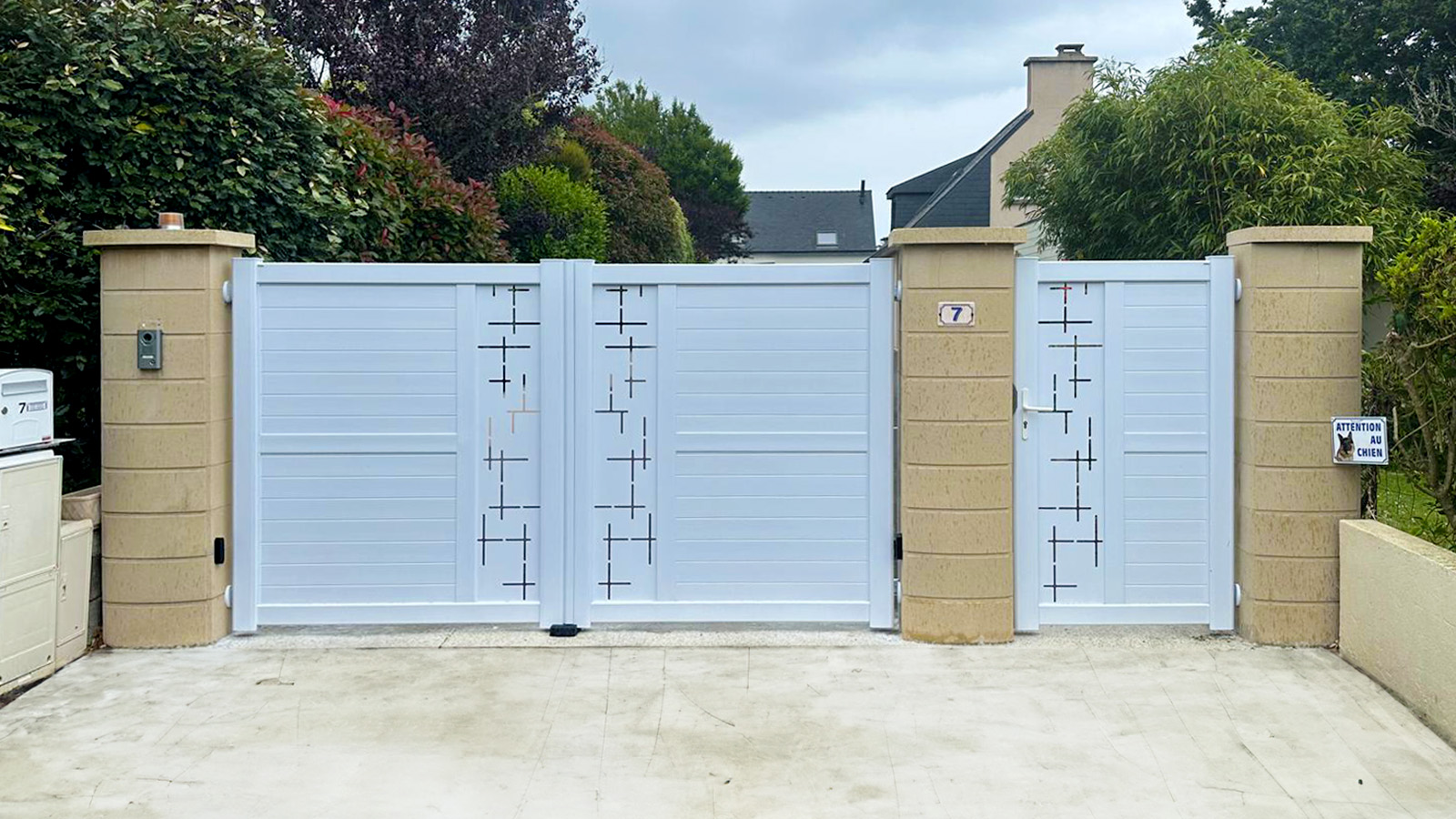 Kiclos - Portail et portillon PVC blanc