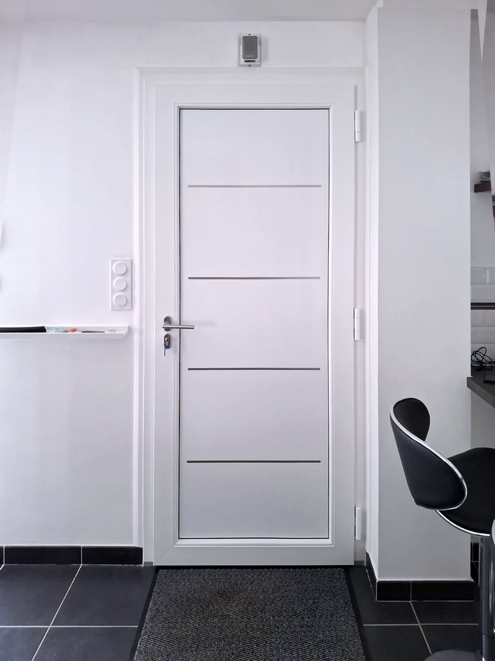 porte d'entree kiclos aluminium interieur blanc