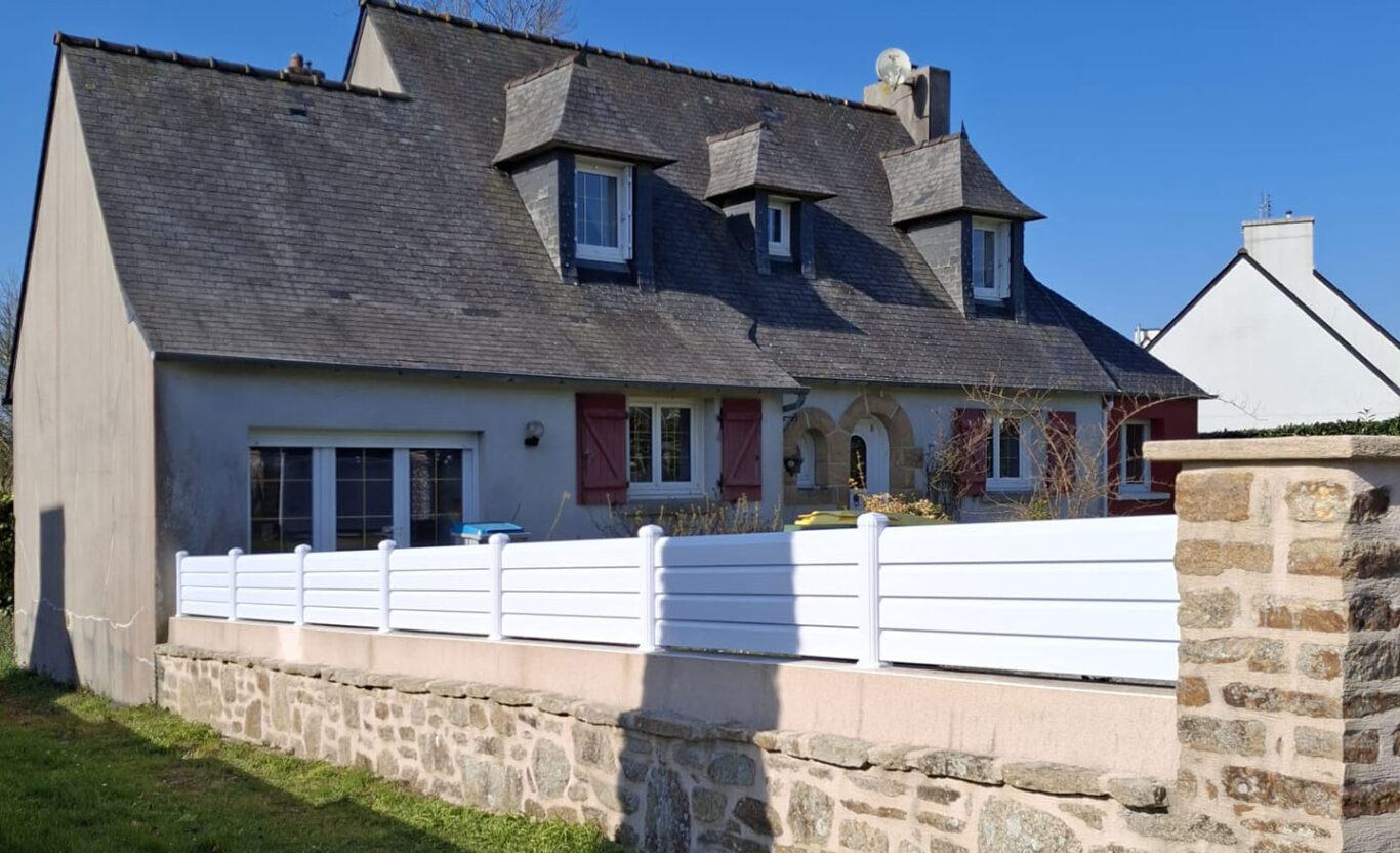 kiclos cloture gamme morphee pvc blanc