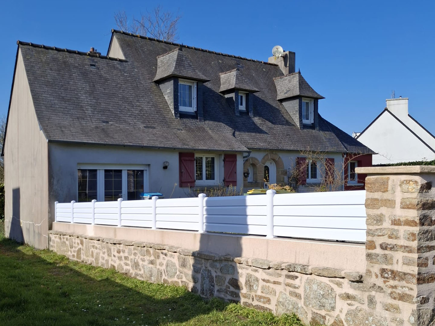 kiclos cloture gamme morphee pvc blanc