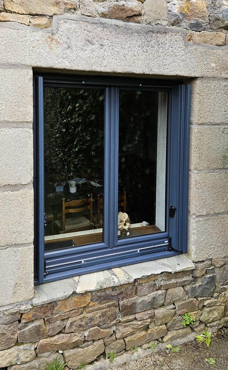 kiclos double fenetre persiennes coulissantes pvc gris anthracite