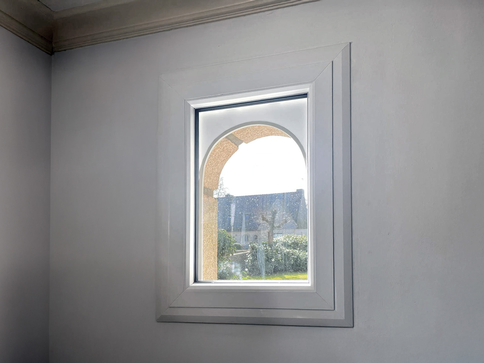 kiclos fenetre coin mouchoir pvc blanc