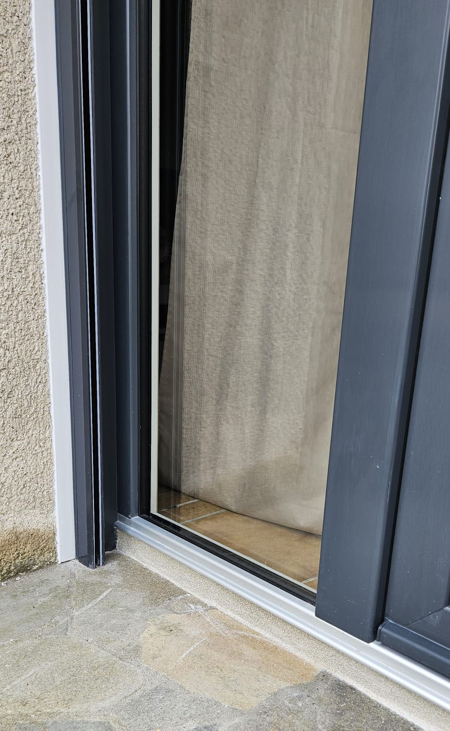 kiclos porte-fenetre volets coulissants pvc gris anthracite focus volet