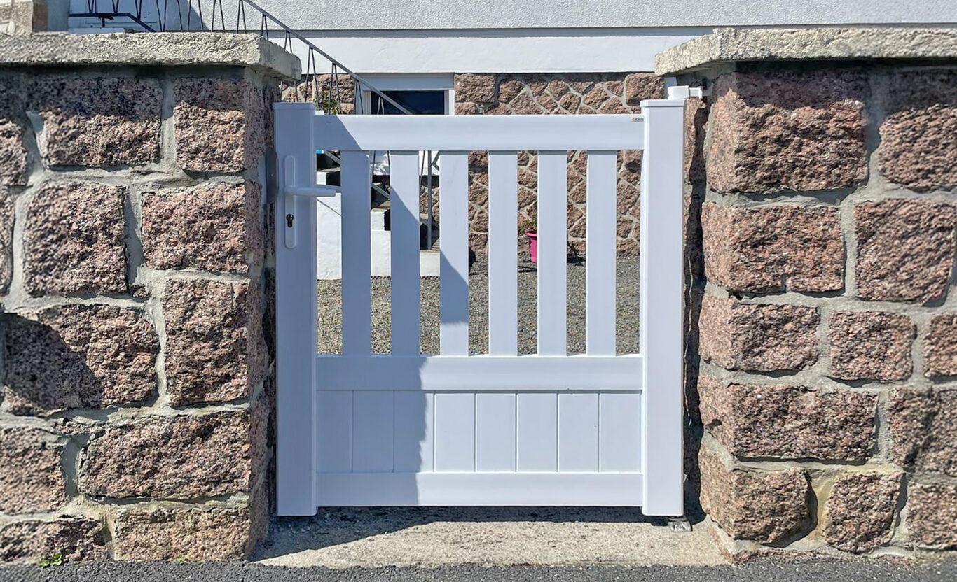 portillon kiclos en pvc blanc