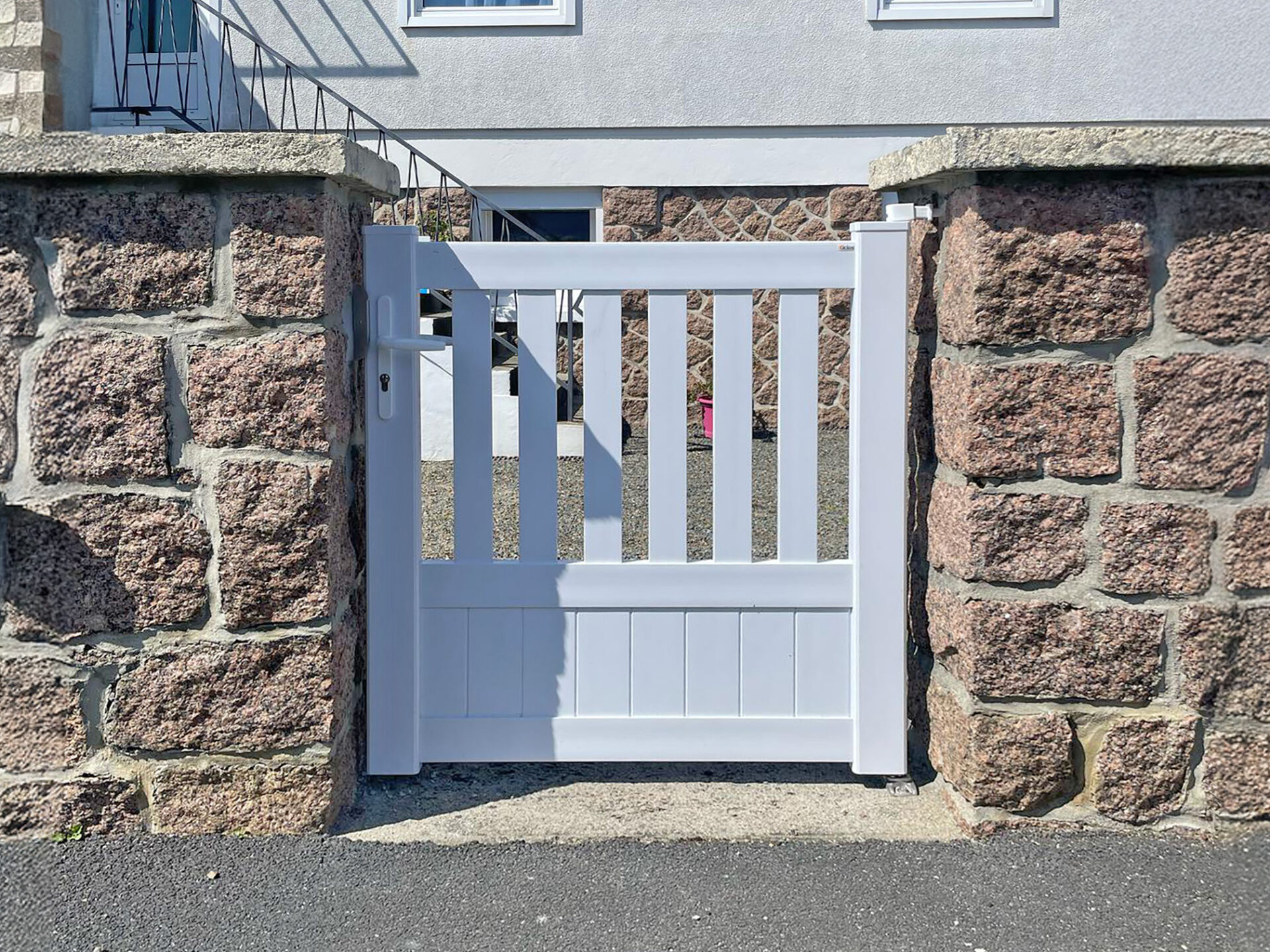 portillon kiclos en pvc blanc