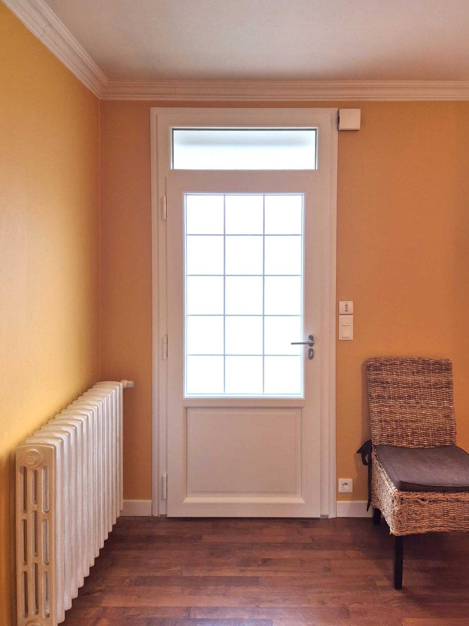 porte d'entree modele 8080 en pvc blanc