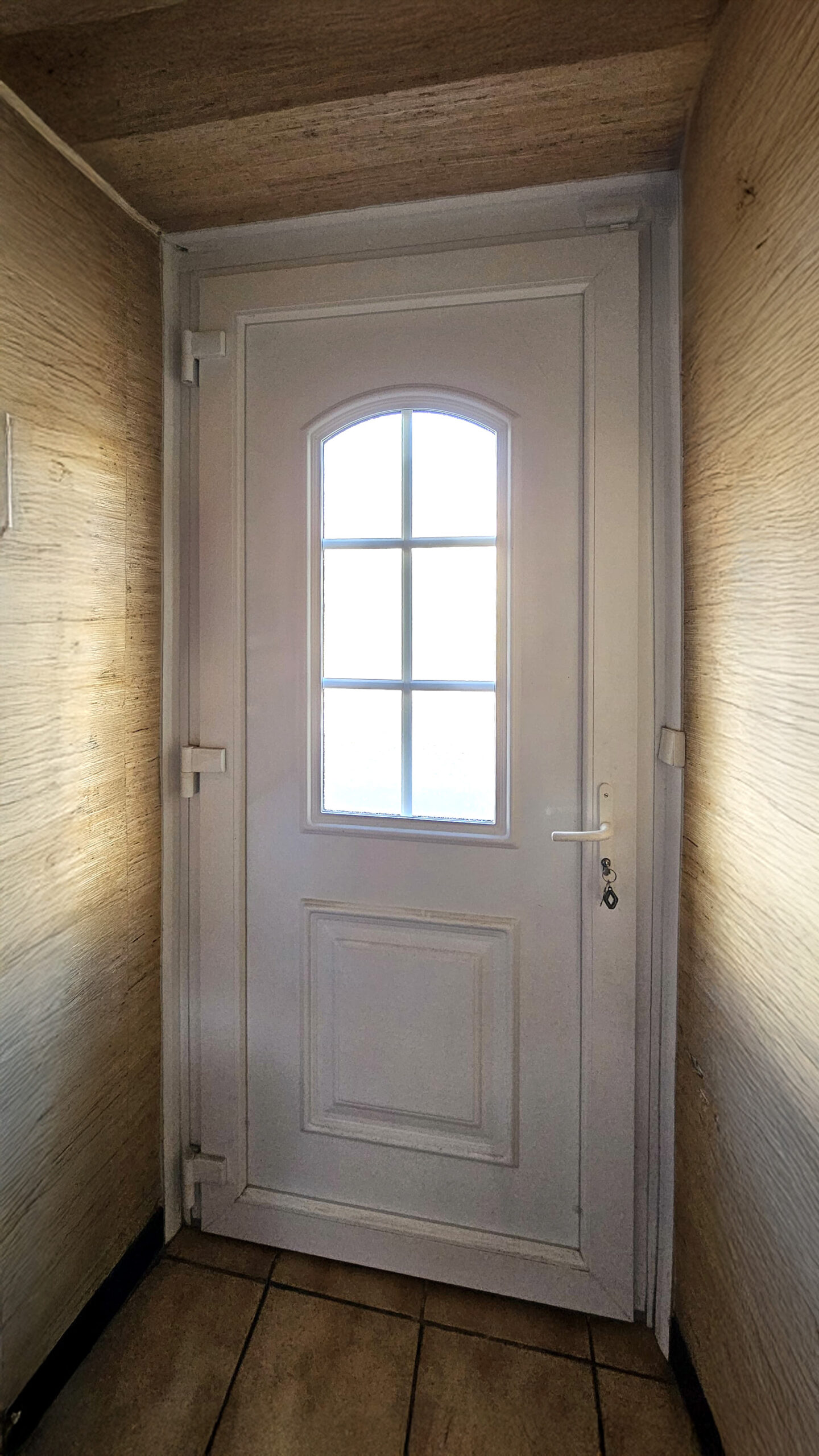 porte d'entree modele galicia en pvc blanc