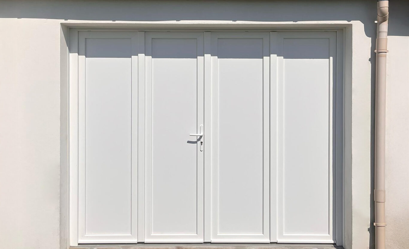 porte garage kiclos pvc blanc