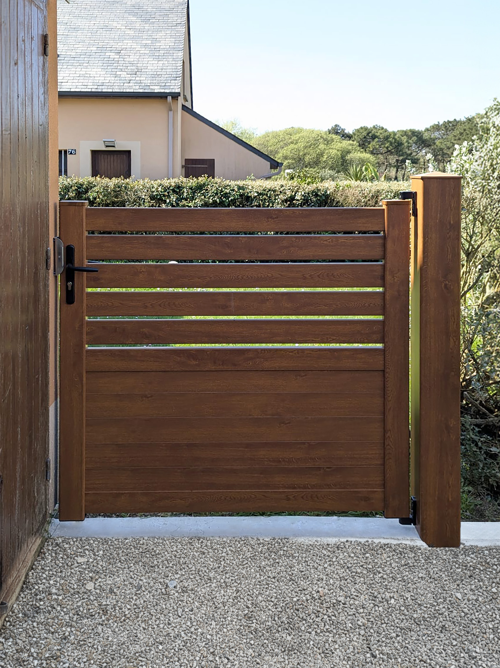 portillon havana kiclos aluminium chene miel