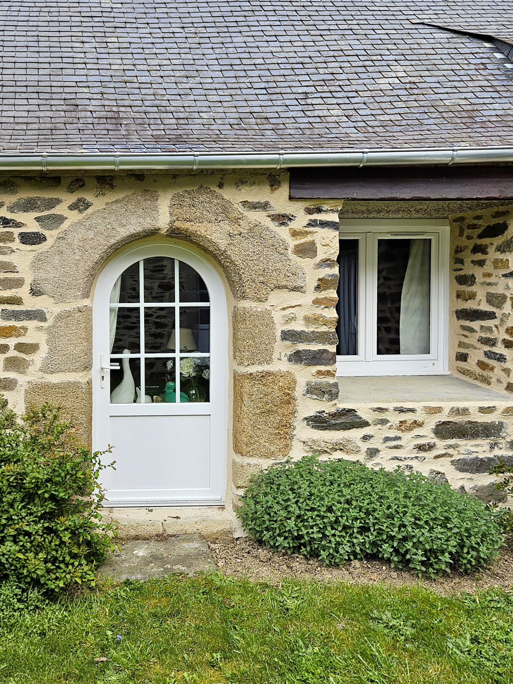 porte vitree cintree kiclos pvc blanc