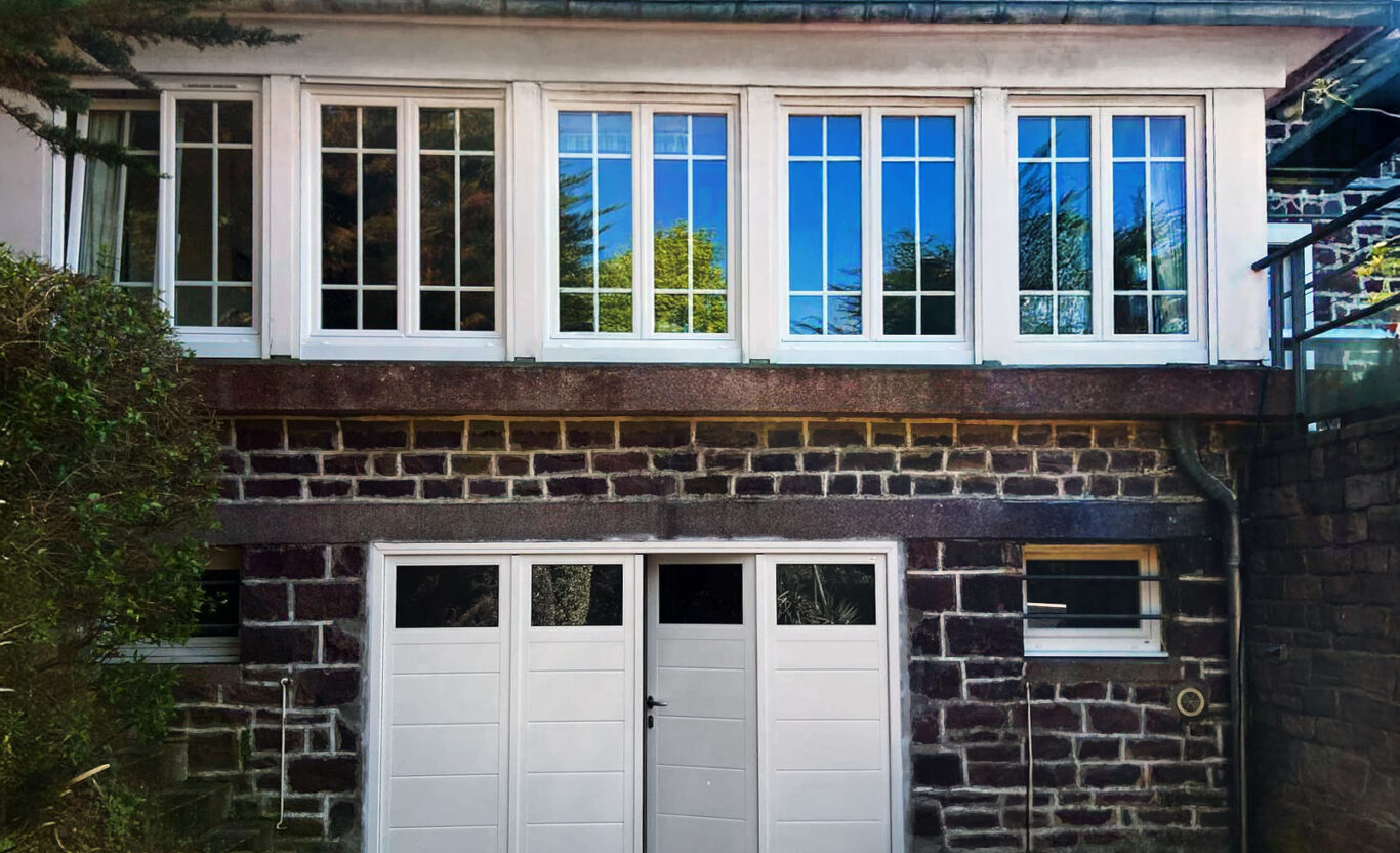 porte-garage 4 vantaux kiclos aluminium blanc