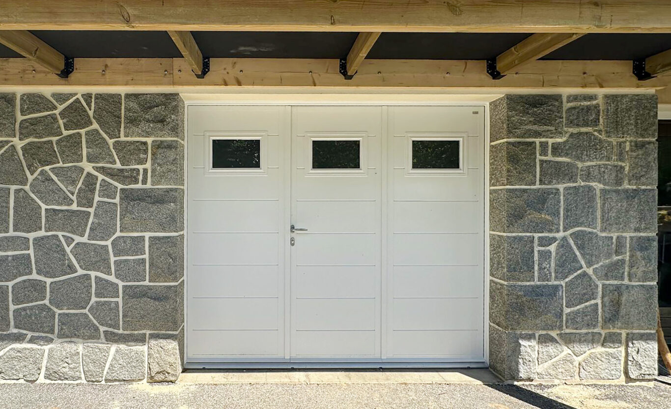 porte de garage, aluminium blanc