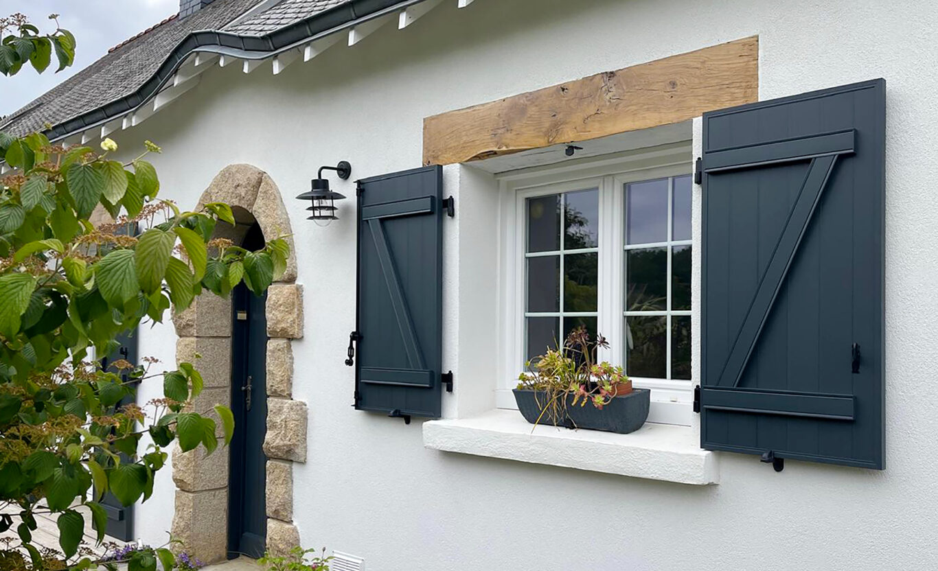 volets battants daytonna kiclos aluminium gris anthracite ral 7016