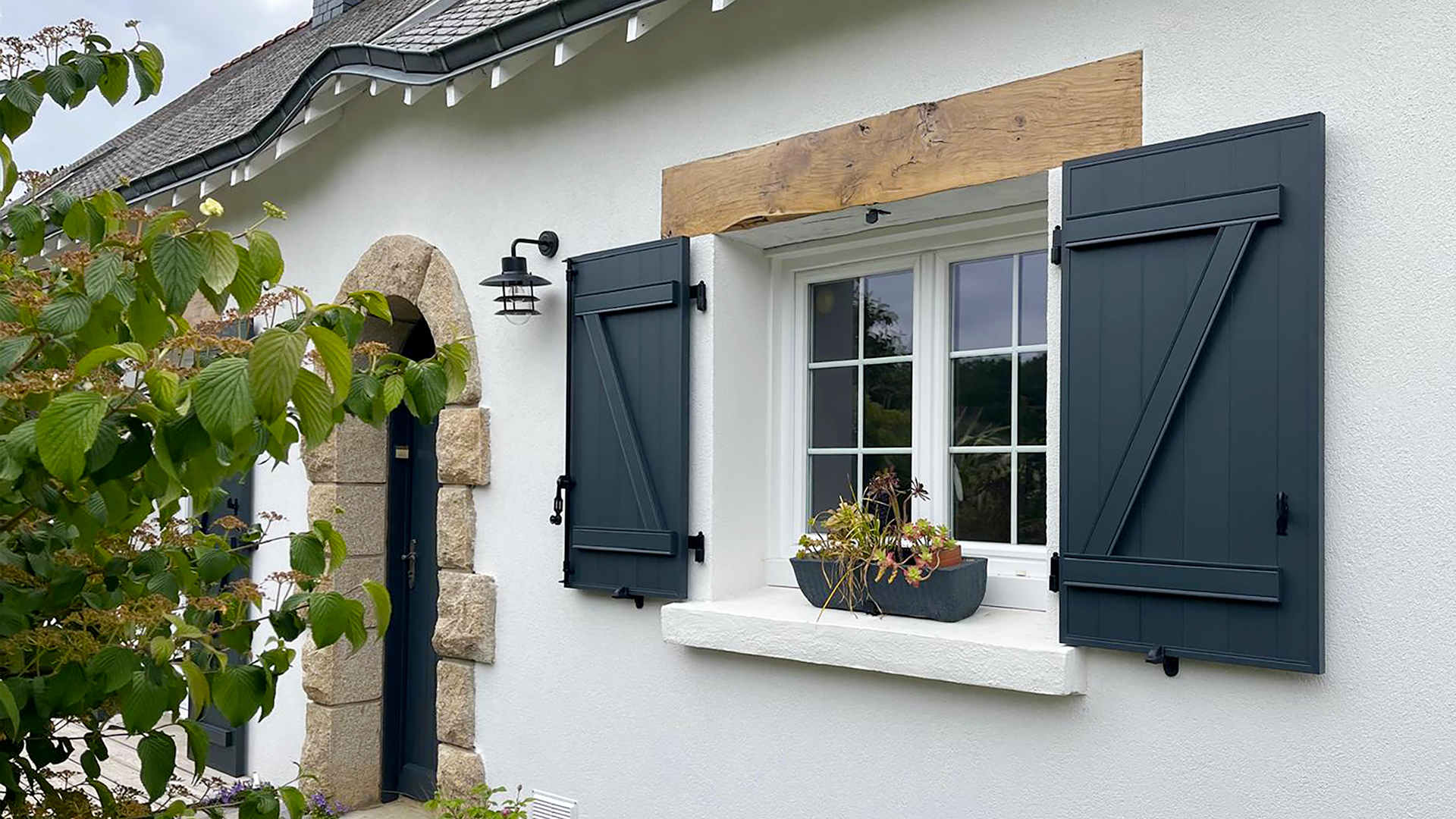 volets battants daytonna kiclos aluminium gris anthracite ral 7016